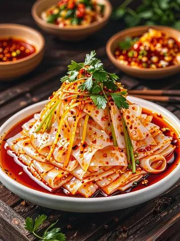 小時(shí)候常吃的咱家自制涼皮做法來了: 1. 揉